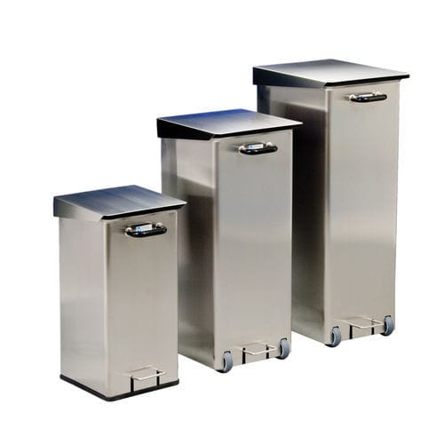 Stainless steel waste bin - MSED104E104 - Hammerlit - foot-operated