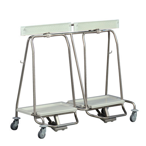 Transport trolley - MS73203 - Hammerlit - waste / stainless steel / plastic