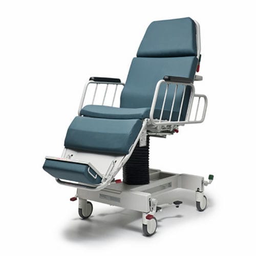 Hydro-pneumatic stretcher chair - APC - Hausted Patient Handling Systems - height-adjustable / Trendelenburg / reverse Trendelenburg