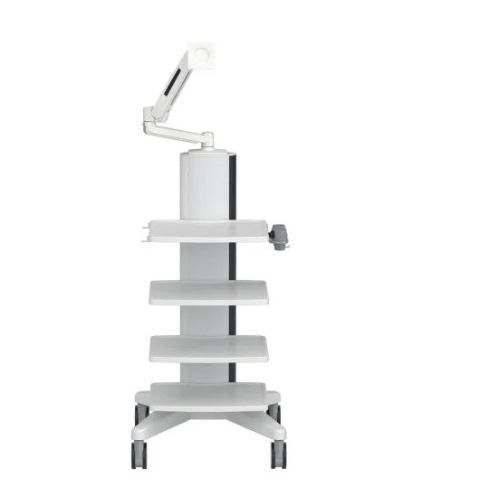 Medical trolley - „Arztpraxis“ - HEBUmedical   - endoscopy / for monitors / aluminum