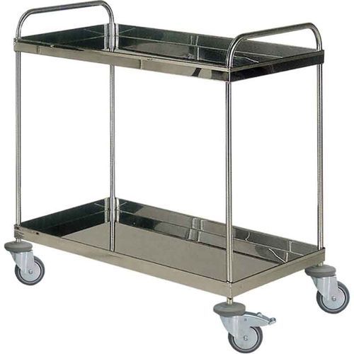 Clean linen trolley - H99 - Hidemar - transport / 2-shelf / stainless steal