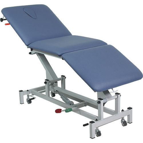 Physiotherapy examination table - H06 - Hidemar - hydraulic / height-adjustable / with adjustable backrest