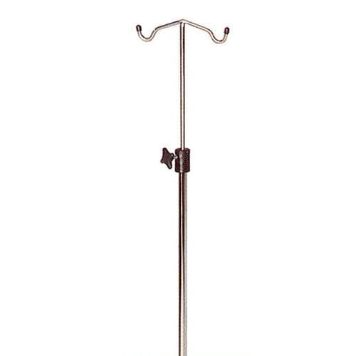 2-hook IV pole - H935 - Hidemar - stainless steel