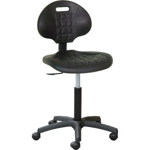 Doctor's office stool - H175 - Hidemar - height-adjustable / on casters / with backrest