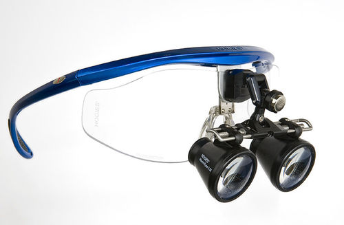 Glasses-type surgical loupe - MaximEyes Galilean 2.5X - Hogies - with flip-up system