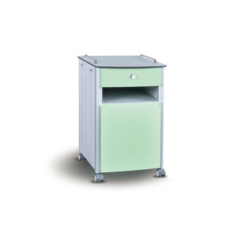 Bedside cabinet on casters - G03 - Hopefull Medical Equipment - with drawers