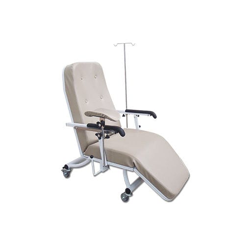 Manual hemodialysis chair - HM.2054F - Hospimetal - 3-section / on casters / Trendelenburg