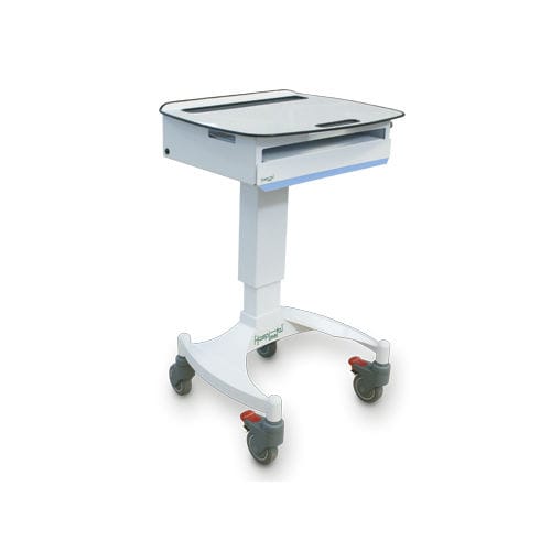 Medical computer workstation - HM.2070 - Hospimetal - laptop / height-adjustable / on casters