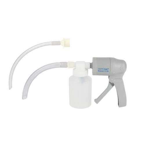 Manual mucus suction pump - AEROsuc® - HAG01-HP Rescue Handabsaugpumpe - HUM - Gesellschaft für Homecare und Medizintechnik - for first aid / portable / mobile