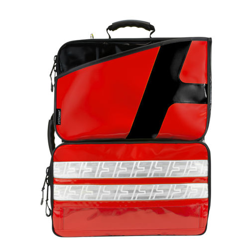 Emergency backpack - AEROcase® - EMS+ PROpack GTA I - HUM - Gesellschaft für Homecare und Medizintechnik - handle