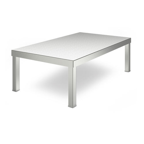 1-step step stool - 7500295 - Hupfer Metallwerke GmbH & Co. KG - stainless steel / non-slip