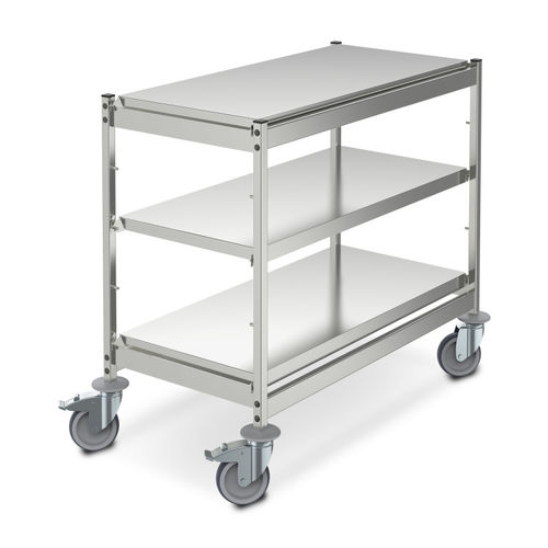 3-shelf shelving unit - 0121390 - Hupfer Metallwerke GmbH & Co. KG - for container storage / for basket storage / open-structure