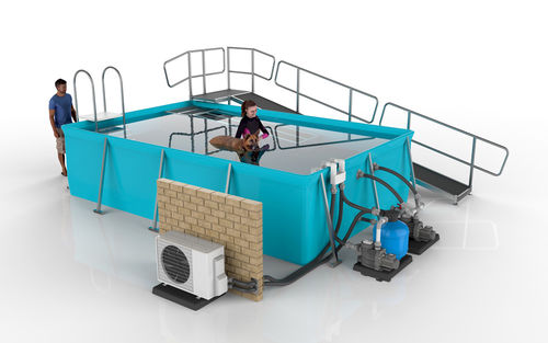 Veterinary rehabilitation swimming pool - MAX series - Hydro Physio - above-ground