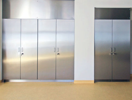 Laboratory cabinet - HYGECO - with door / stainless steel