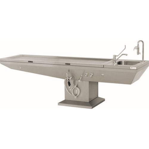 Autopsy table - FP000065 - HYGECO - rectangular / stainless steel / with sink