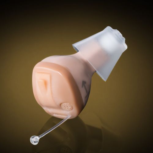 ITC hearing aid - UP-6S44 - IN4 Technology - remote-controlled / waterproof / beige