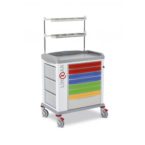 Medical trolley - LINKAR 329545 - Malvestio - Furniture for healthcare facilities - for medicine / medicine distribution / with drawer