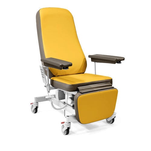 Electric treatment chair - Idea Clinic - Malvestio - Furniture for healthcare facilities - 3 sections / Trendelenburg / with legrest