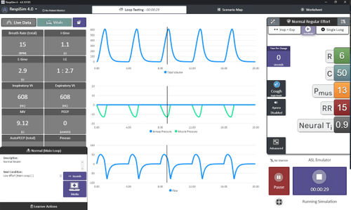 Treatment software - RespiSim® Scenarios - IngMar Medical - education / simulation / medical
