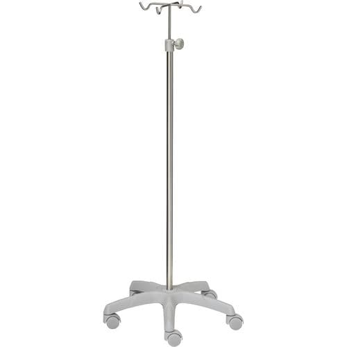 IV pole on casters - 22393 - Inmoclinc - 4-hook
