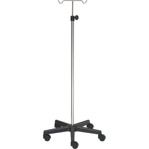 IV pole on casters - 22396 - Inmoclinc - 2-hook