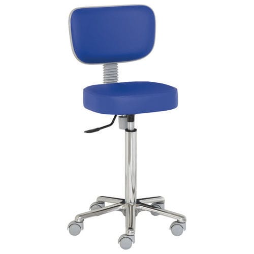 Doctor's office stool - 23106 - Inmoclinc - height-adjustable / swivel / on casters