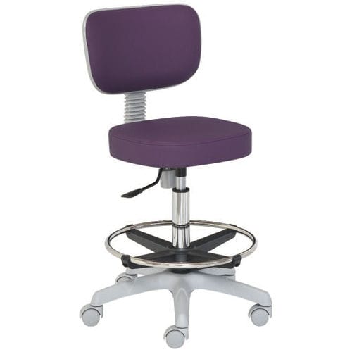 Healthcare facility stool - 23120 - Inmoclinc - height-adjustable / swivel / on casters