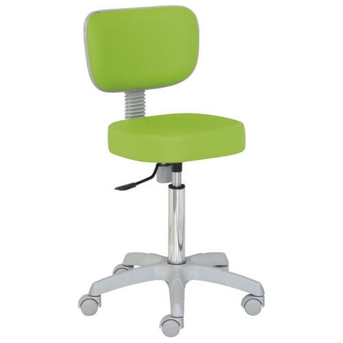 Healthcare facility stool - 23119 - Inmoclinc - height-adjustable / swivel / on casters