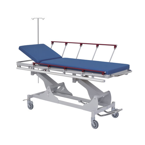 Emergency stretcher trolley - 10006 - Inmoclinc - patient transfer / hydraulic / height-adjustable