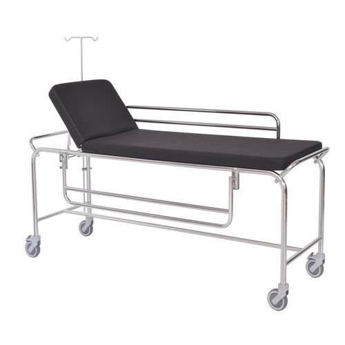Emergency stretcher trolley - 10107  - Inmoclinc - patient transfer / manual / with adjustable backrest