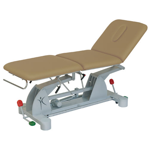 Electric examination table - 14933 - Inmoclinc - height-adjustable / on casters / with adjustable backrest
