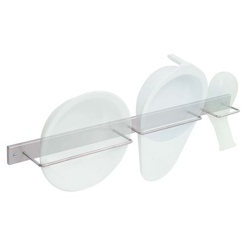 Stainless steel bedpan support - 13145  - Inmoclinc - wall-mounted