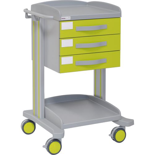 Hospital trolley - 70025 - Inmoclinc - multi-function / 3-drawer / 1-shelf
