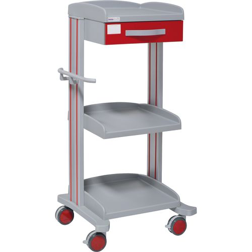 Hospital trolley - 70055 - Inmoclinc - multi-function / with drawer / 3-shelf