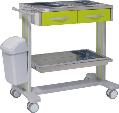 Hospital trolley - 70085 - Inmoclinc - multi-function / 2-drawer / 3-tray