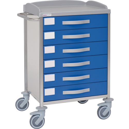 Hospital trolley - 10615 - Inmoclinc - multi-function / stainless steel / 6-drawer