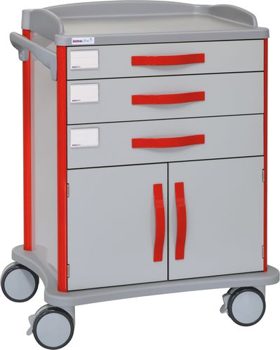 Hospital trolley - 50055 - Inmoclinc - multi-function / 3-drawer / 2-door