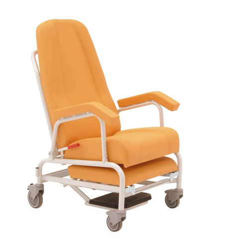 Manual patient chair - 21154 - Inmoclinc - with adjustable backrest / on casters / with legrest