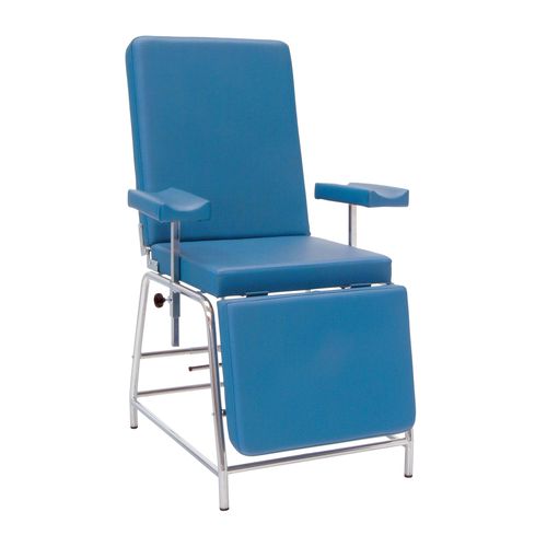 Manual blood donor chair - 21180 - Inmoclinc - 3-section / fixed-height / reclining