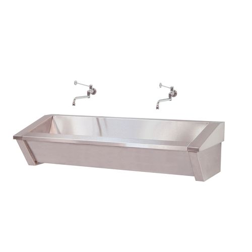 2-bay surgical sink - 15803 - Inmoclinc - stainless steel