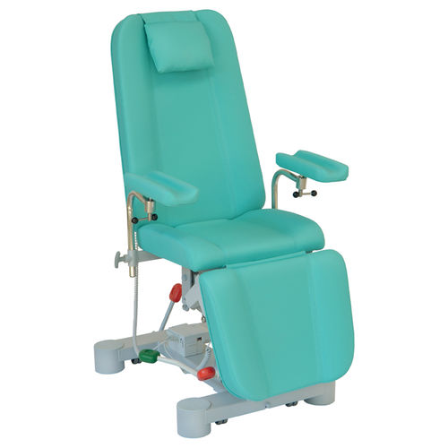 Manual blood donor chair - 21255 - Inmoclinc - hydraulic / 3 sections / on casters