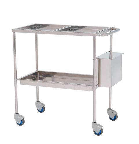 General purpose trolley - 10144 - Inmoclinc - auxiliary / 3-tray / with waste bin