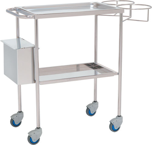 General purpose trolley - 10157 - Inmoclinc - auxiliary / 2-tray / with waste bin