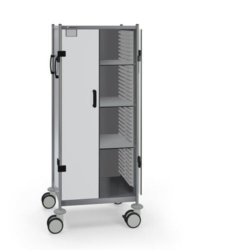 Hospital trolley - 606 DN.(3)60 - Insausti - transport / stainless steel / 2-door