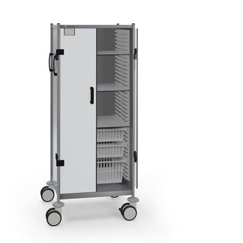 Hospital trolley - 606 DN.(3)60.(2)72.73 - Insausti - transport / stainless steel / 2-door