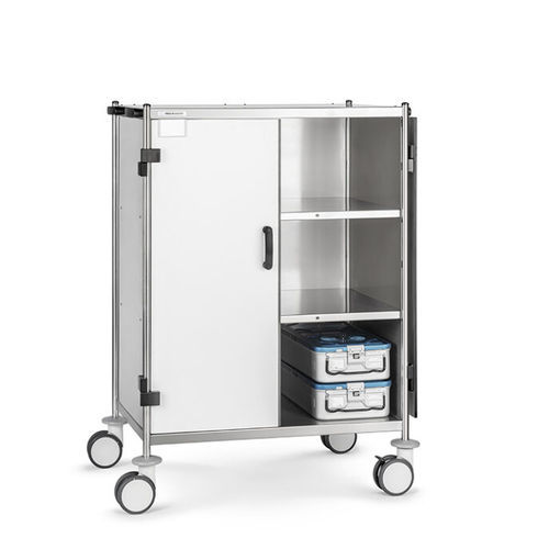 Sterile material trolley - 566 DN - Insausti - hospital / transport / stainless steel