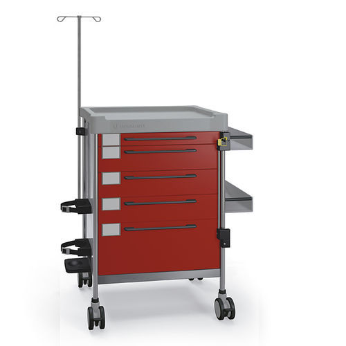 Emergency trolley - 3232MRI R - Insausti - MRI / stainless steel / polyethylene