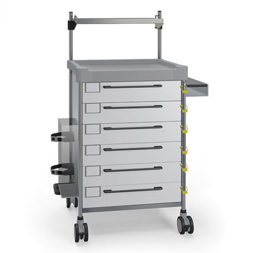 Medical trolley - 3708 W - Insausti - difficult airway / stainless steel / polyethylene