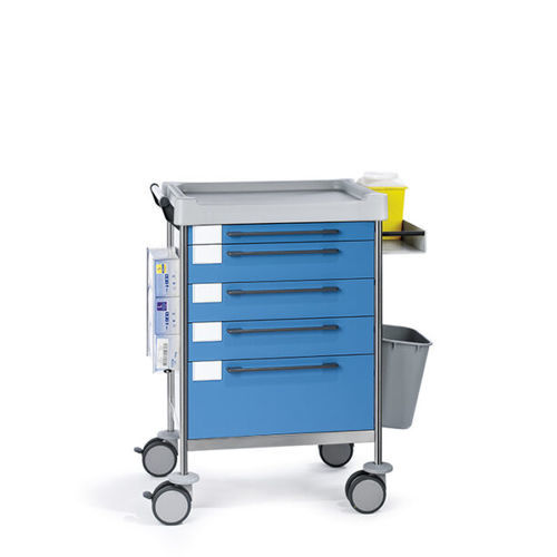 Medical trolley - 1606 B - Insausti - treatment / trash can / stainless steel