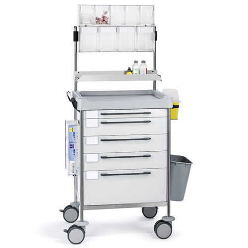Medical trolley - 1638 W - Insausti - treatment / stainless steel / polyethylene